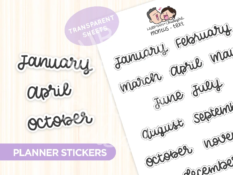 - Dog heart rate monitoring collarMonths Text Planner Stickers - Script