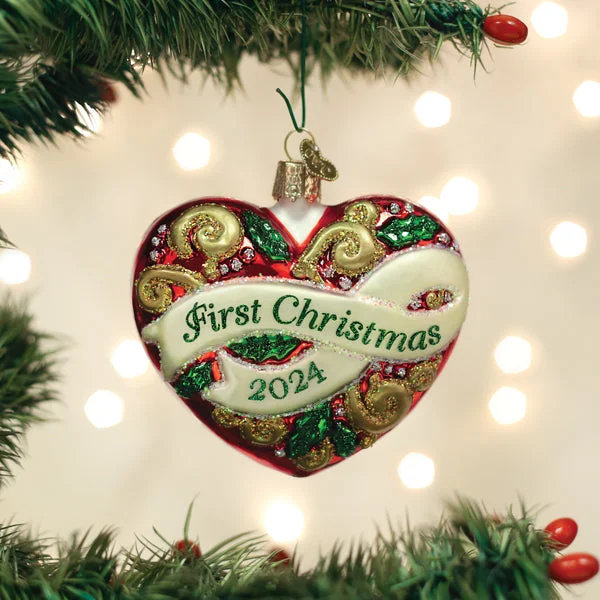 ---2024 First Christmas Heart Ornament