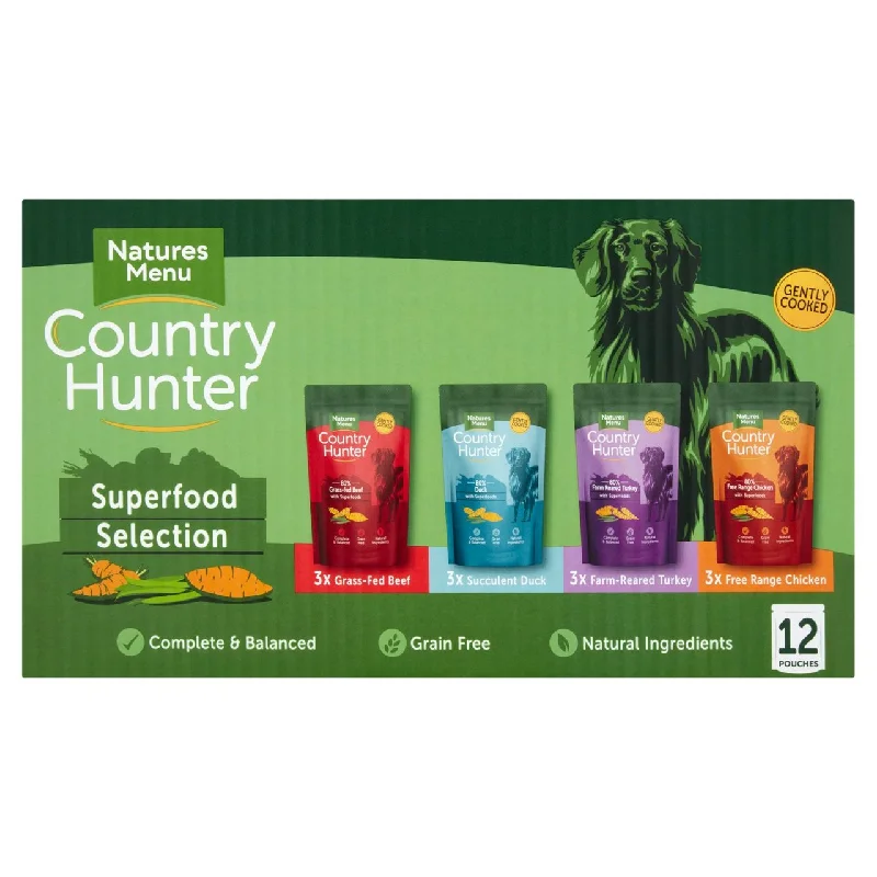 - Dog food improves immunityNatures Menu Country Hunter Superfood Selection Wet Dog Food Pouches 12 x 150g