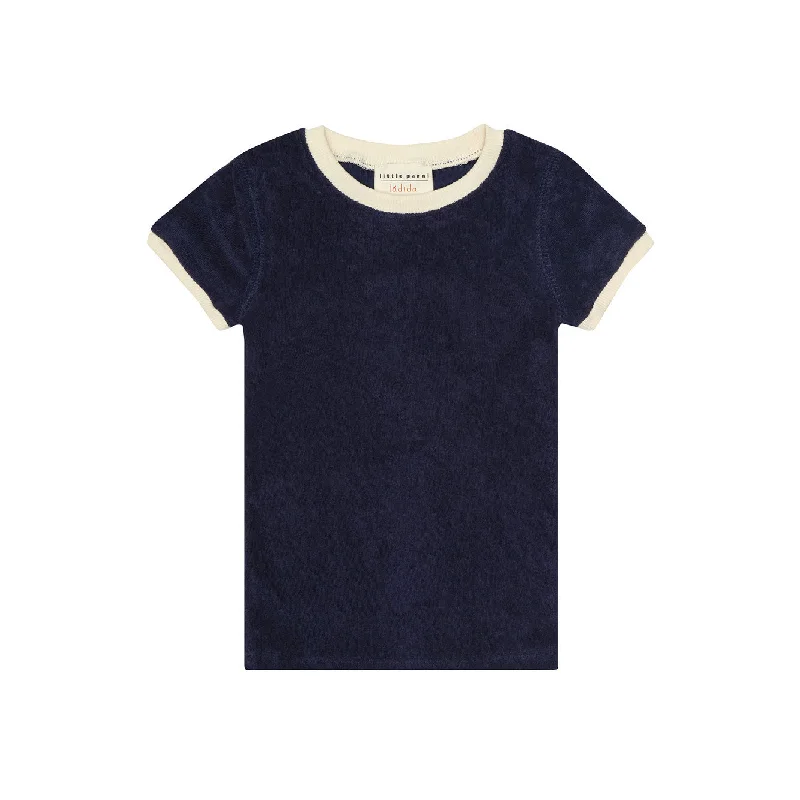 - Pet vitamin complex nutrition tabletsLittle Parni x Ladida Navy Blue Short Sleeve T-shirt