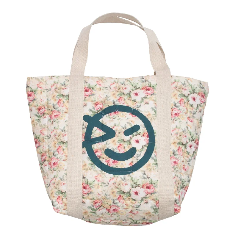 ---WYNKEN Floral Tatto Padded Beach Bag