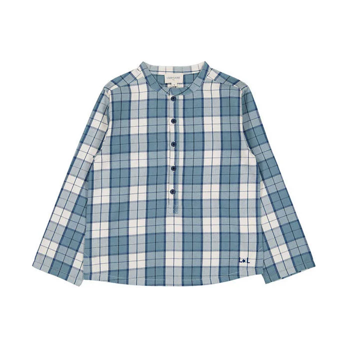 - Chinchilla cooling ice nest ceramic plateLouis Louise  Blue Brushed Tartan Grand Pere Shirt