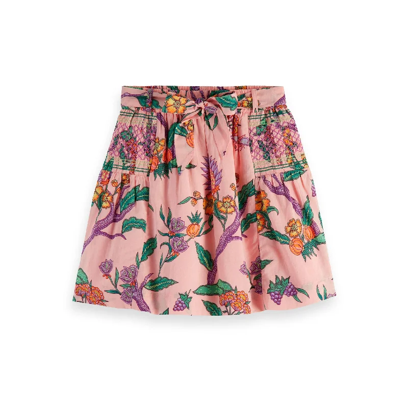 - Dog heart rate monitoring collarScotch Shrunk  Flower Garden All Over Printed Smock Detail Skirt