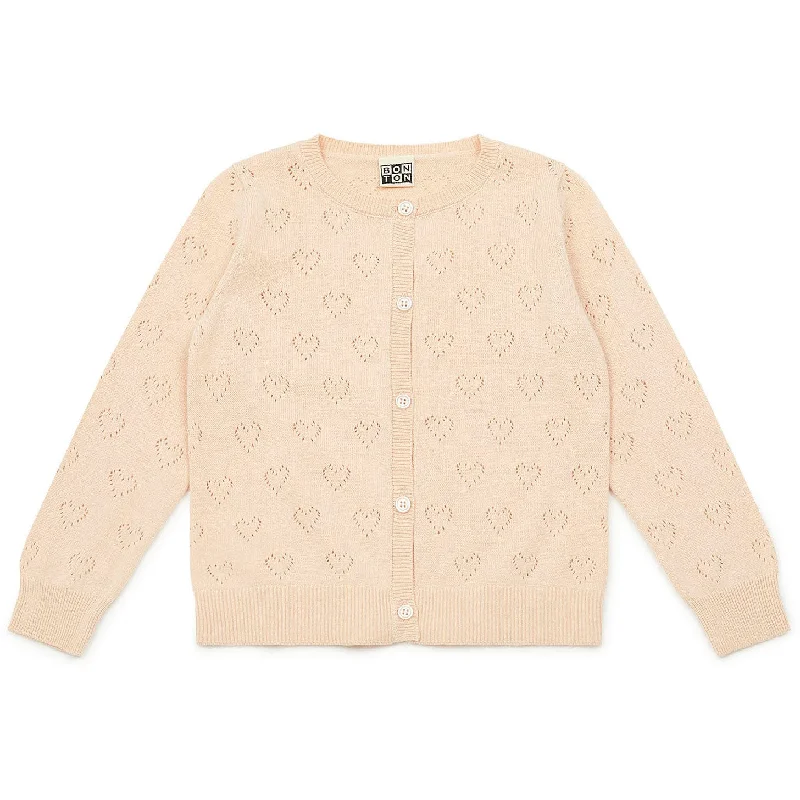 - Summer pet ice matBonton Nude Openwork Cardigan