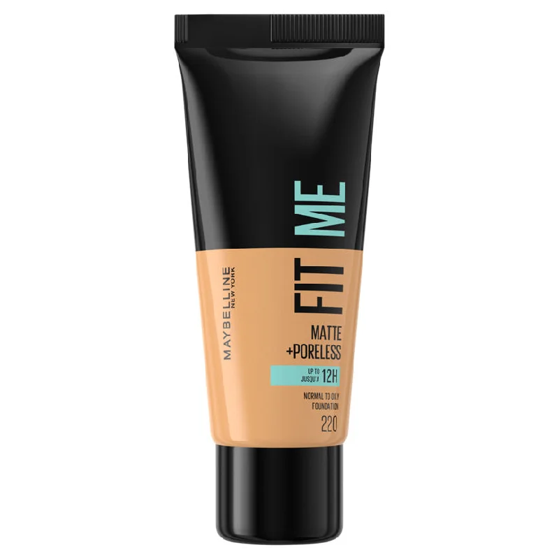 ---Maybelline Fit Me Matte & Poreless Foundation 220 Natural Beige