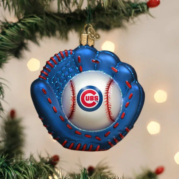 ---Cubs Baseball Mitt Ornament