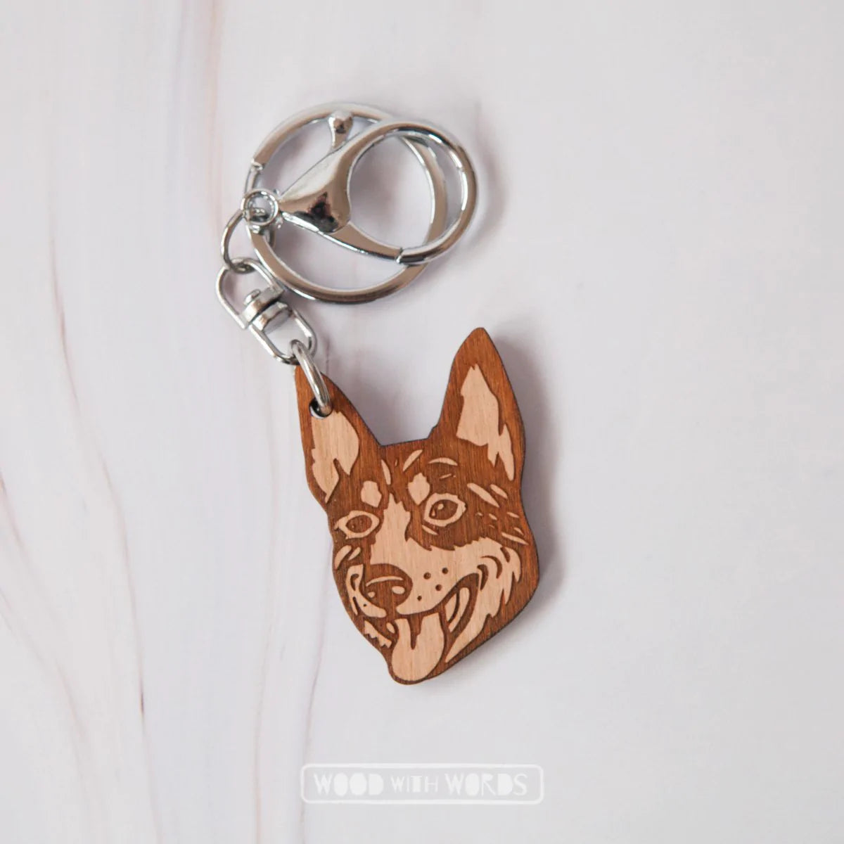  -Anti-scratch scratching board AND cat bed in oneWooden Keyring: Kelpie