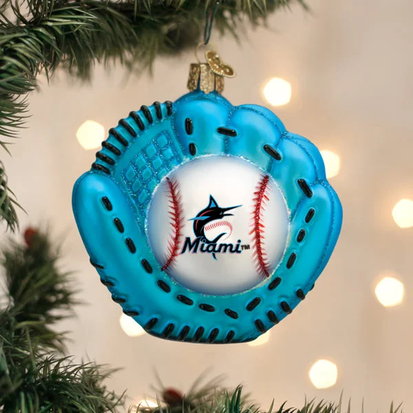 - Climbing pet constant temperature heating padMarlins Baseball Mitt Ornament