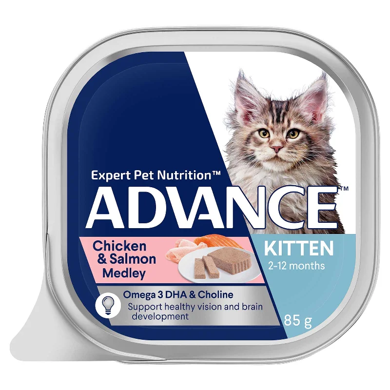    - Weight management cat food  Advance Cat Food Tray Kitten Chicken & Salmon