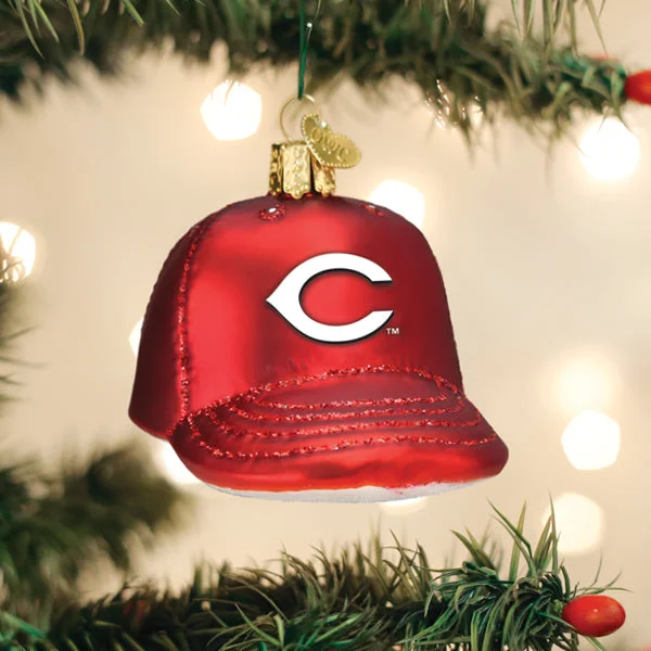 ---Reds Baseball Cap Ornament