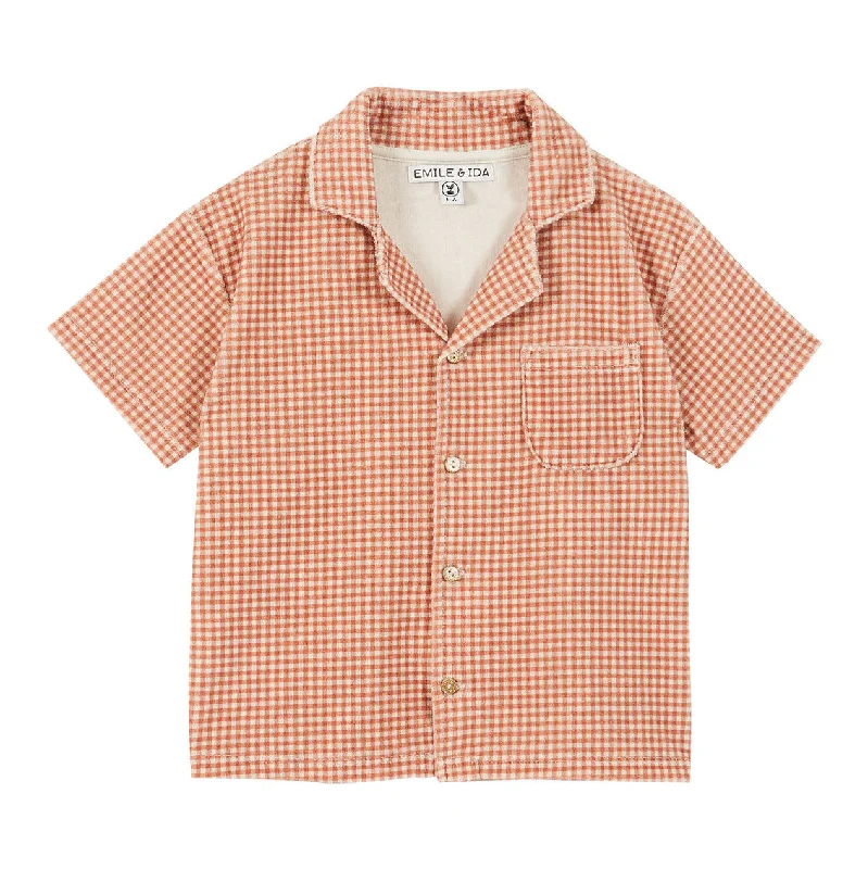  -Anti-scratch scratching board AND cat bed in oneEmile et Ida Cayenne Gingham Terry Shirt