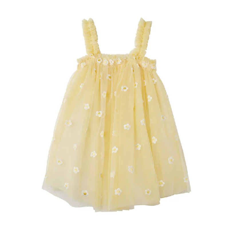 - Remote interactive pet feederStella McCartney Yellow Tulle Daises Embroidery Dress