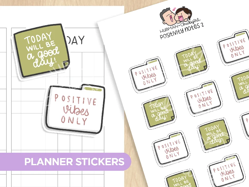 ---Positivity Notes 2 Planner Stickers