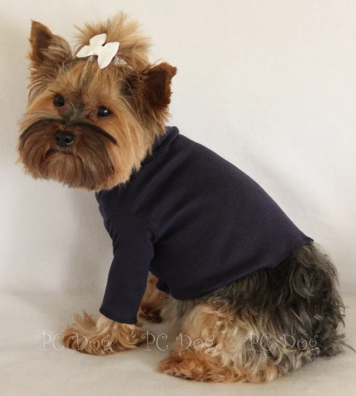 Pet custom clothesNavy Turtleneck